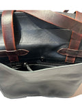 Scott Tote black oil tan