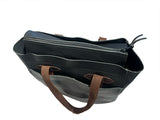 Scott Tote black oil tan