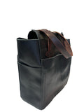 Scott Tote black oil tan