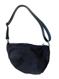 Side Bag in black suede