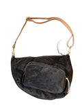 Side Bag in espresso deer suede