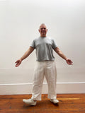 Barrel Pants in ivory linen