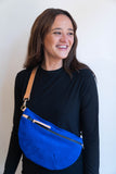 Palermo Pouch, cobalt suede