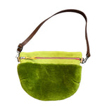 Palermo Pouch, apple green shearling
