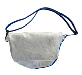 Palermo Pouch, blue hair with silver