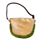 Palermo Pouch, apple green shearling