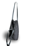 Paper Bag black suede