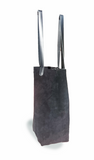 Paper Bag black suede