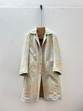 Town Coat Water Lilies silk