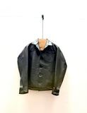 Trucker Jacket in black horsehide