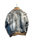 S21 Bomber Distressed Grey Calf