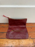 Foldover Pouch oxblood