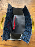 Traveler Tote in Blue Cheetah