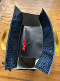 Traveler Tote in Blue Cheetah