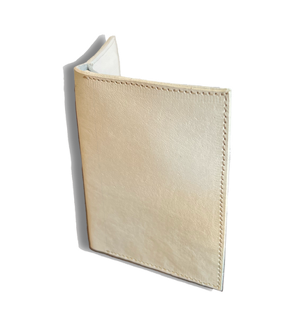 Simple Wallet in deerskin (bone color)