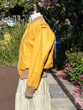 Bomber Jacket, curry color lamb