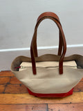 Everyday Tote Vachetta with  Red Paint