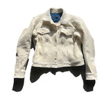 Ivory Tumbled Deerskin Jean Jacket