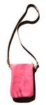 Noe Pouch in pink ostrich