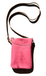 Noe Pouch in pink ostrich