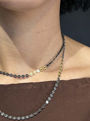 Judith Poe 14k gold & Sterling Link Chain