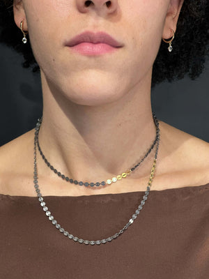 Judith Poe 14k gold & Sterling Link Chain