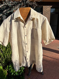 Hawaiian shirt, diamond weave silk
