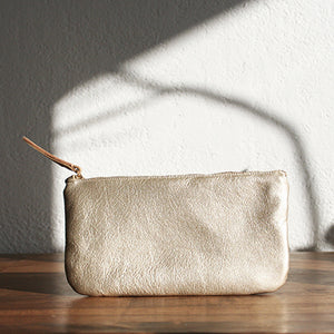 Platinum Metallic Nomadic Pouch
