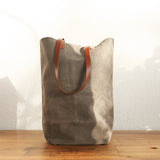 Paper Bag charcoal suede