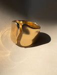 14k yellow gold ring freeform natural design Elsa Peretti