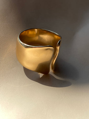 14k yellow gold ring freeform natural design Elsa Peretti