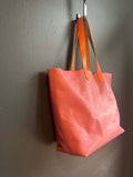 Everyday Tote pink ostrich