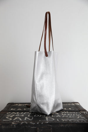 Paper Bag silver metallic