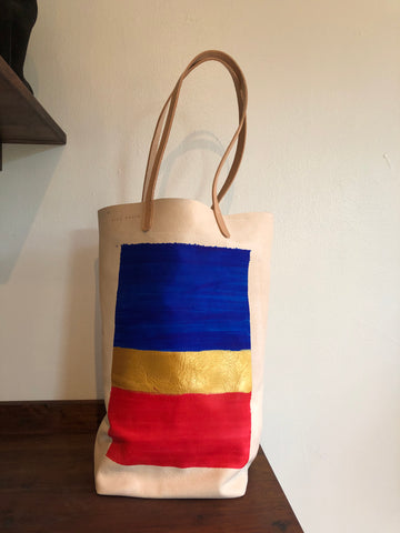 Rothko Paper Bag in saddle